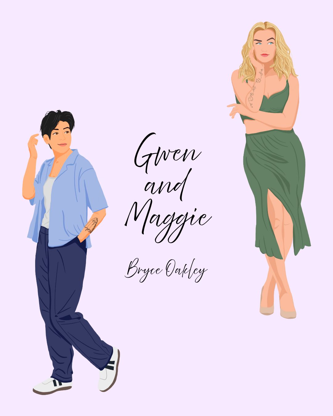 Illustration of two female characters.