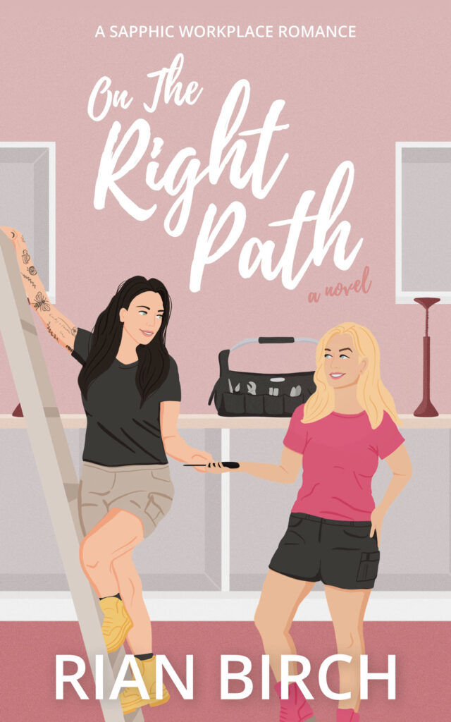 Image of final cover design for the novel 'On The Right Path'.